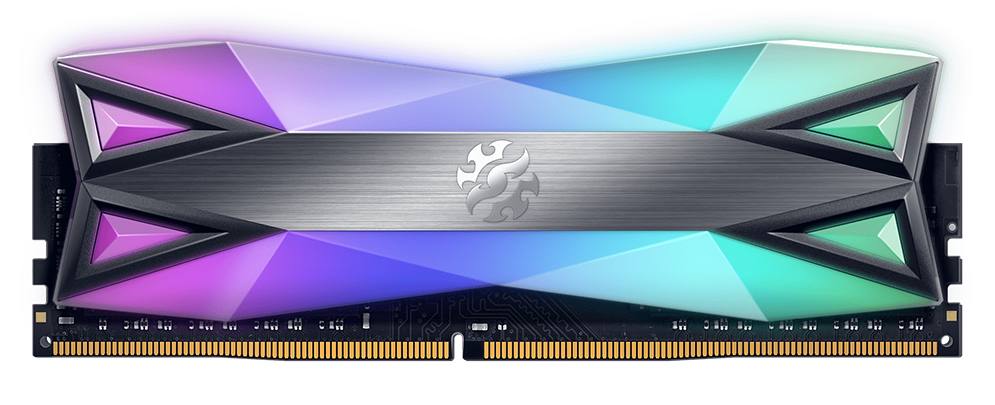 XPG Spectrix D60G DDR4-Ram Modul mit auffälliger RGB Beleuchtung