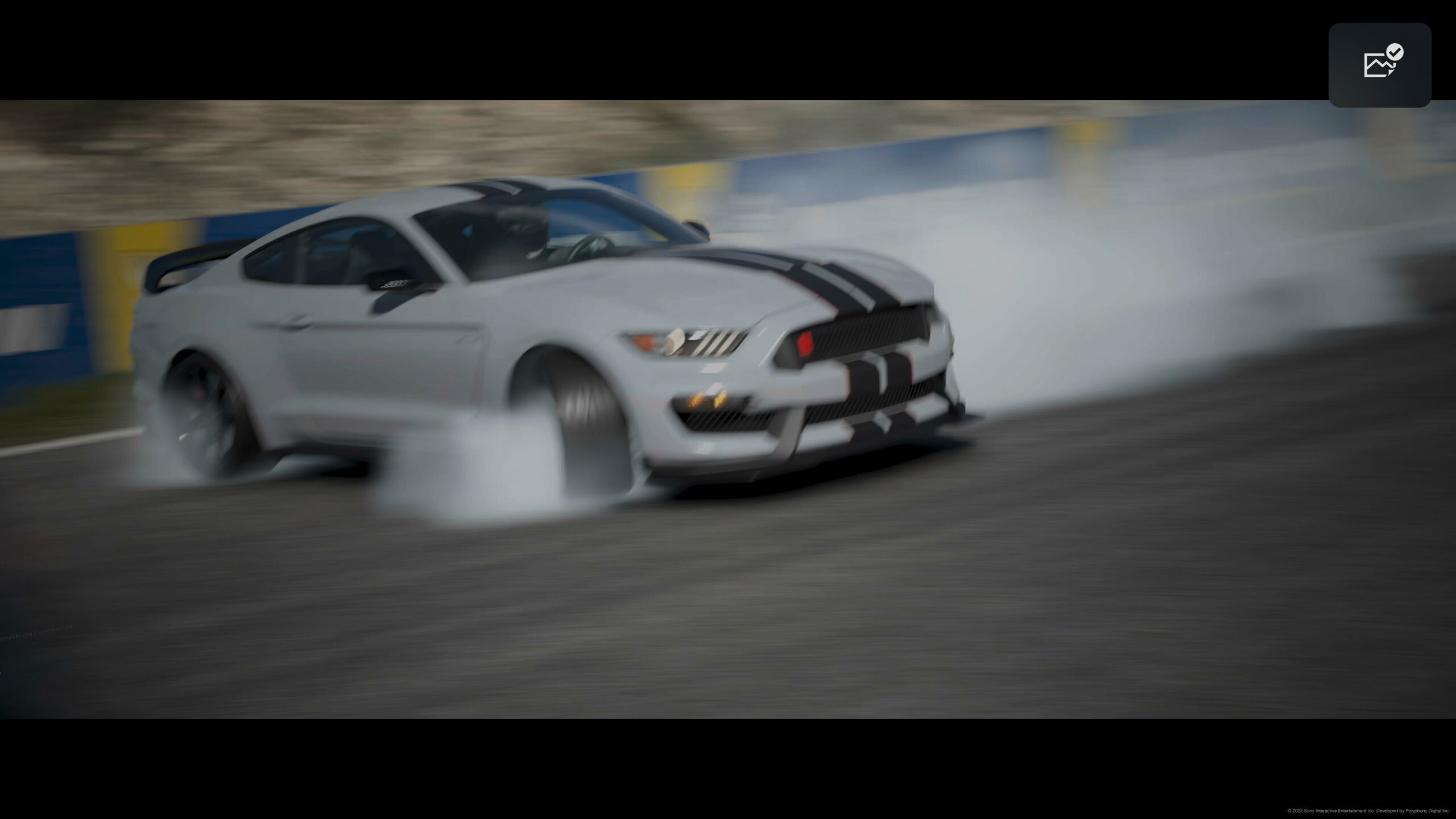 Gran Turismo 7 Ford Mustang drifting