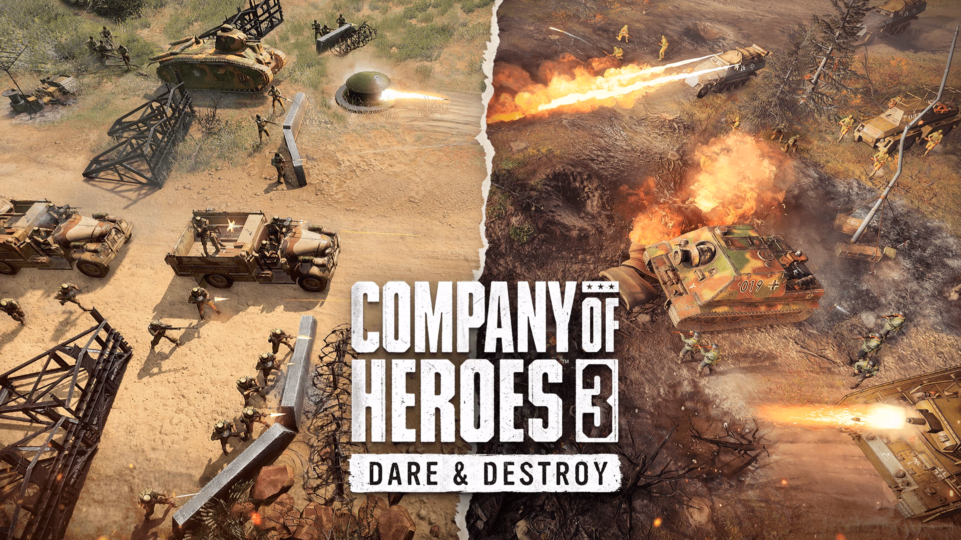 Company of Heroes 3: „Dare & Destroy“ DLC bringt den Sturmtiger und das Char B1 zurück!