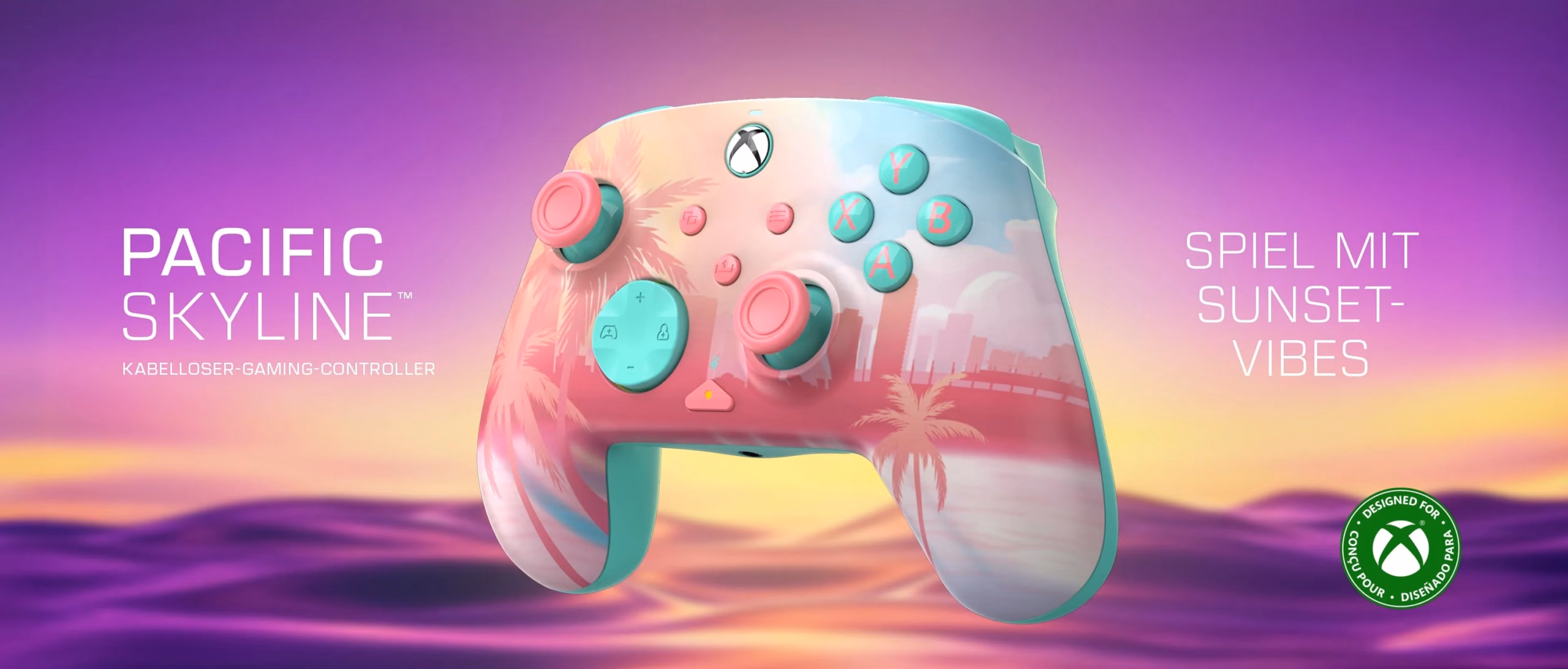 Turtle Beach bringt Westcoast-Vibe auf Xbox und PC: Pacific Skyline Wireless Controller ab sofort erhältlich