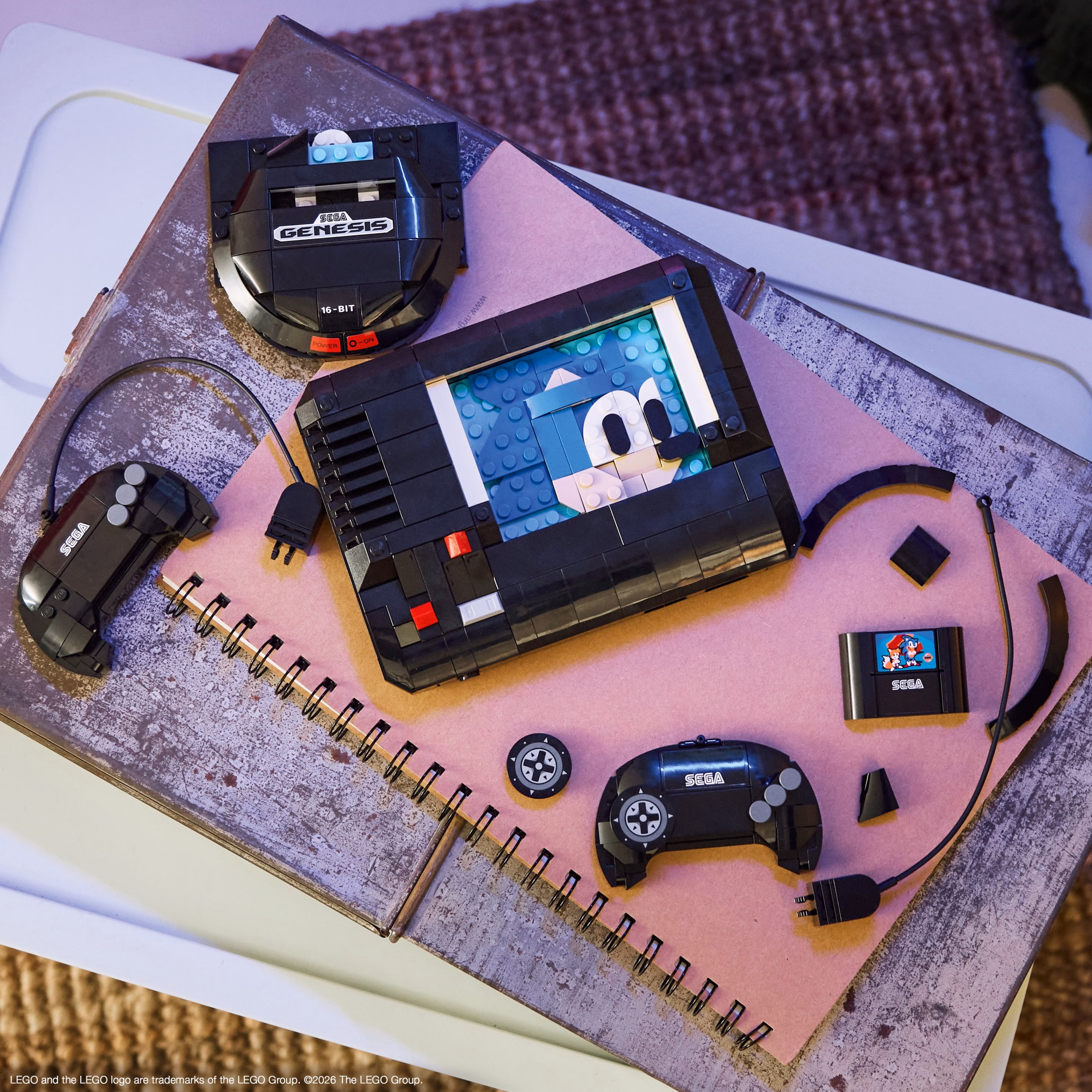 Stein für Stein in die 16-Bit-Ära: LEGO enthüllt das SEGA Mega Drive Ausstellungsmodell