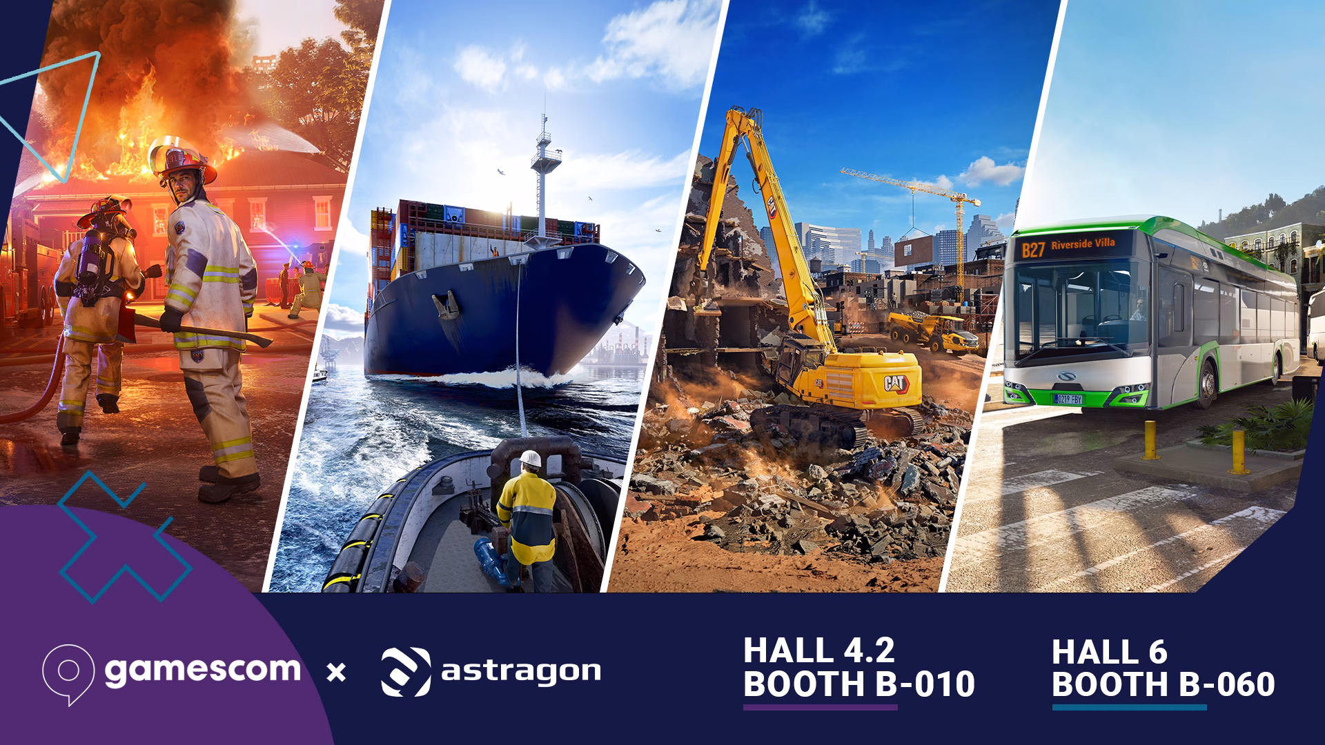 Bagger, Busse und Indie-Perlen: astragon und Team17 enthüllen ihr Programm für die gamescom 2026