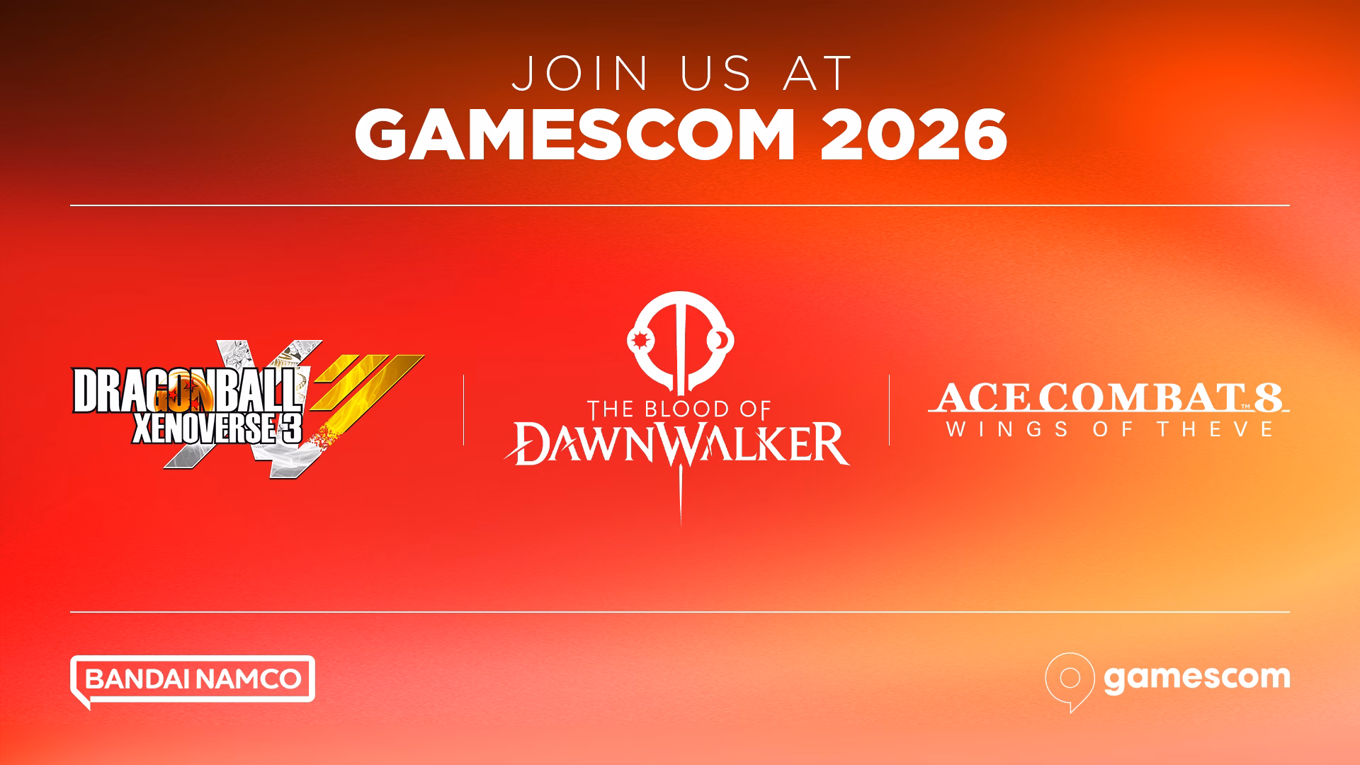 Hochkarätiges gamescom-Line-up: Bandai Namco bringt „ACE COMBAT 8“, „Dragon Ball Xenoverse 3“ & „The Blood of Dawnwalker“ nach Köln