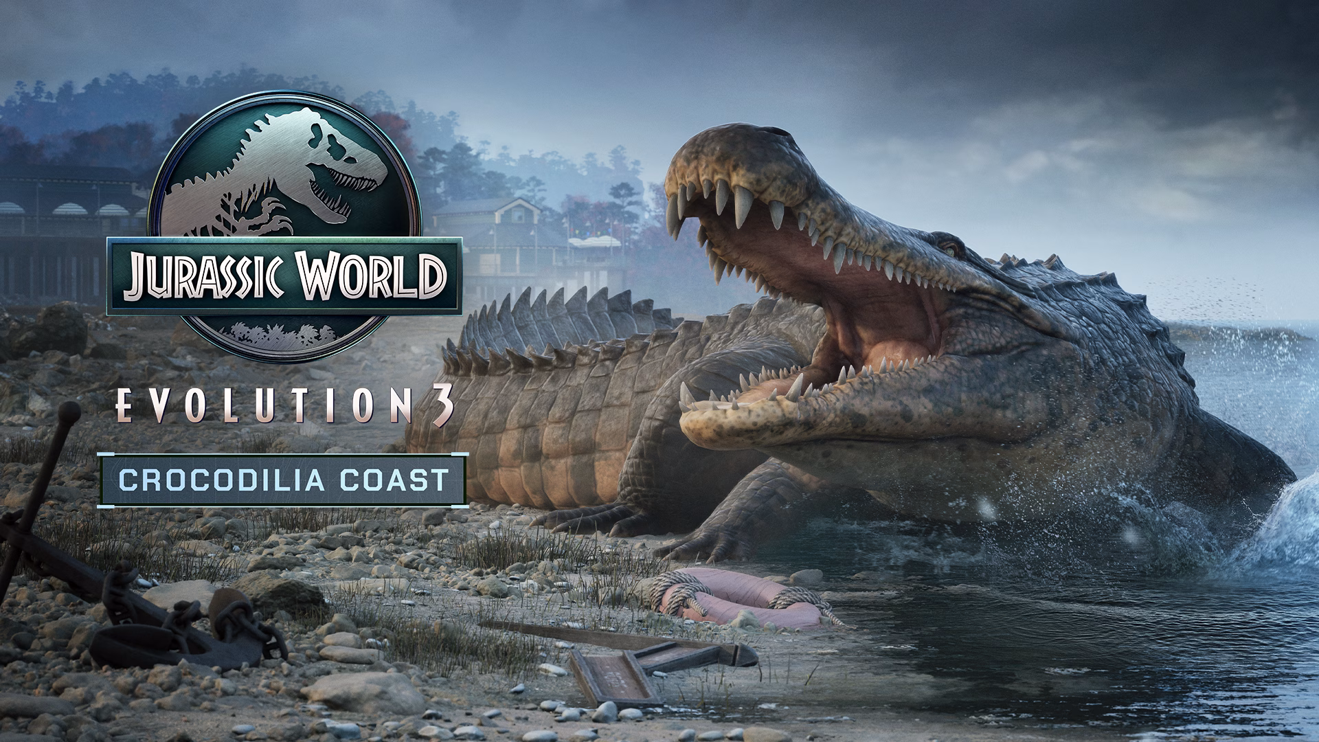 Jurassic World Evolution 3: DLC „Crocodilia Coast“ bringt Krokodile und neues Inhalts-Update am 11. August