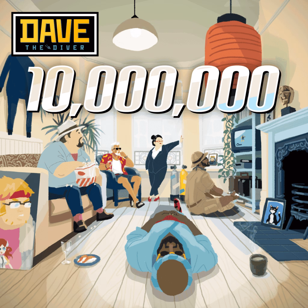 Dave the Diver 10 millionen verkaufte Einheiten key art