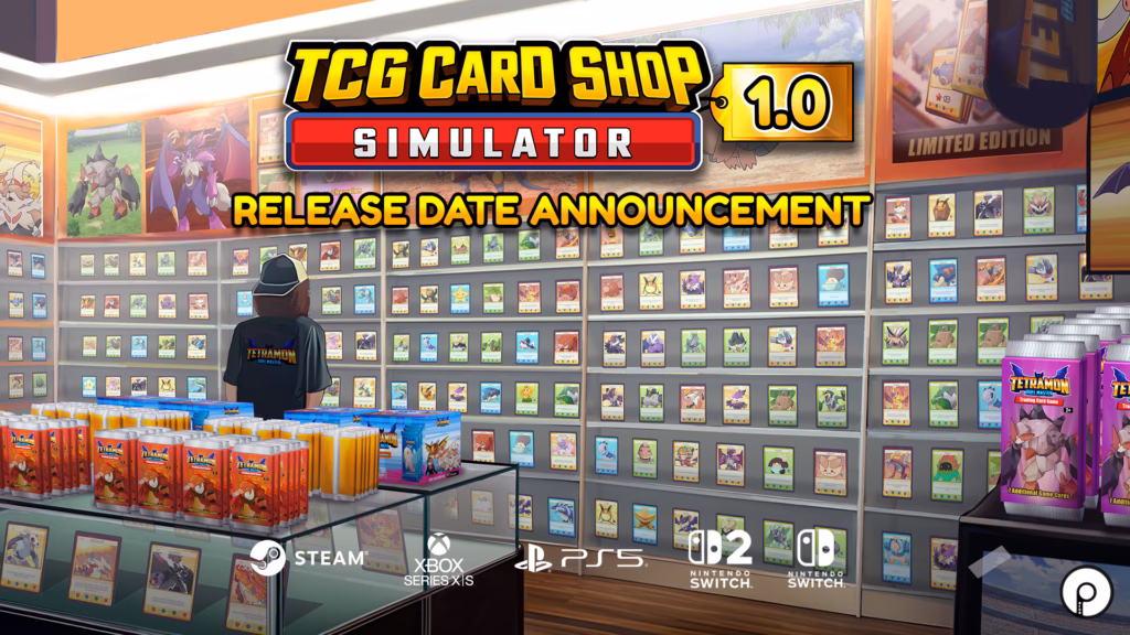 TCG Card Shop Simulator Release Date Key Art