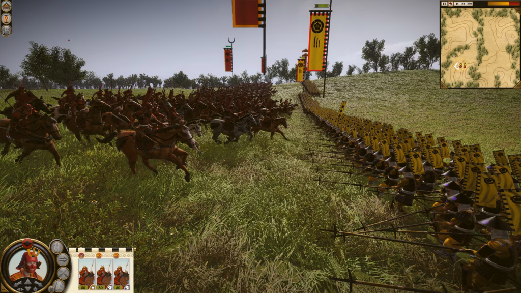 Total War SHOGUN 2 Cavalry Charging Spears
